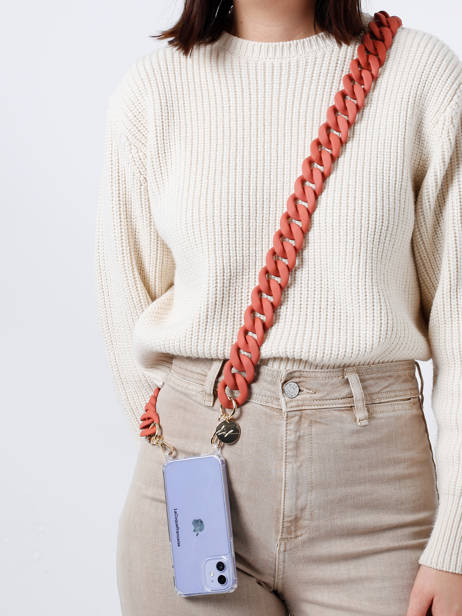 Ketting Voor Telefoonhoesje La coque francaise Roze chaine LE304679 ander zicht 1